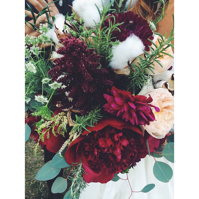 Ashley's bouquet is an incredible work of art! #lukeandashforever